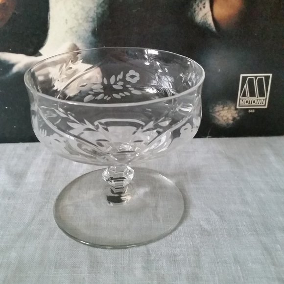 Crystal Cocktail Sherbet Dessert Goblet Set of 3 - Picture 2 of 8